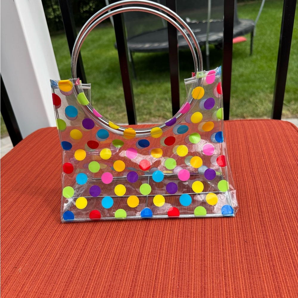 Colorful Clear Polka Dot Women's Handbag